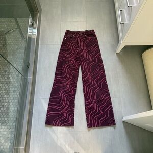 H&M Purple and Pink Straight Leg Pants